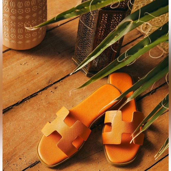 Orange H Band Slip On Sandal - Picture 7 of 13